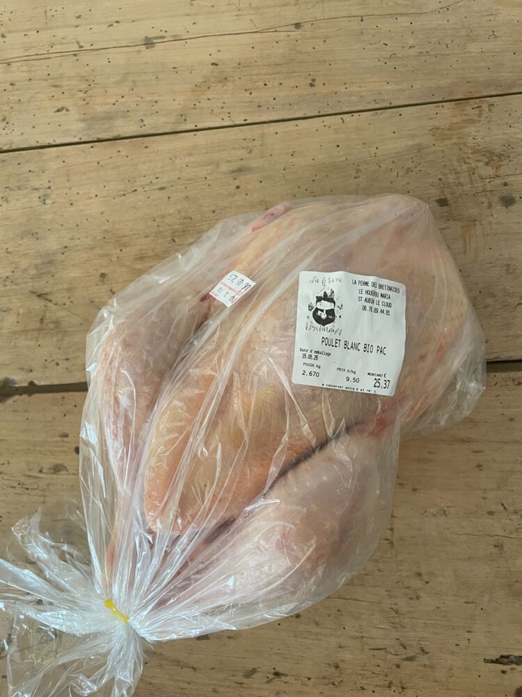 Poulet blanc - 1.9 kg environ