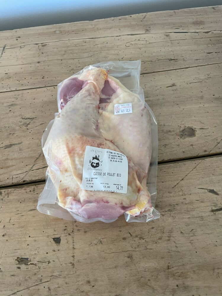 Cuisses de poulets sous vide