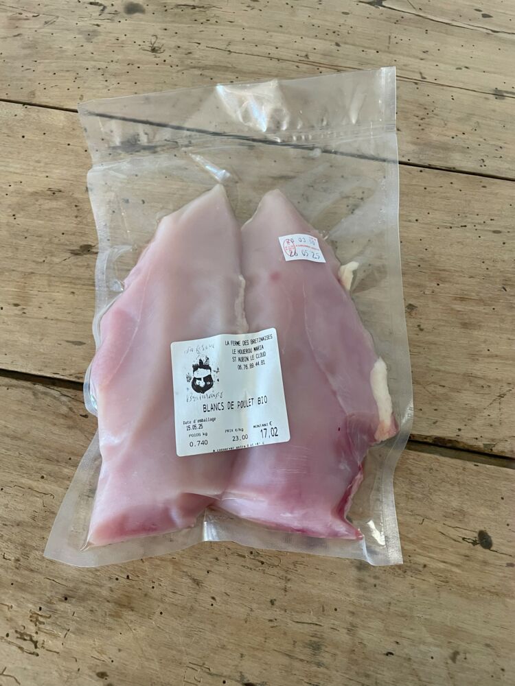 Blancs de poulets sous vide