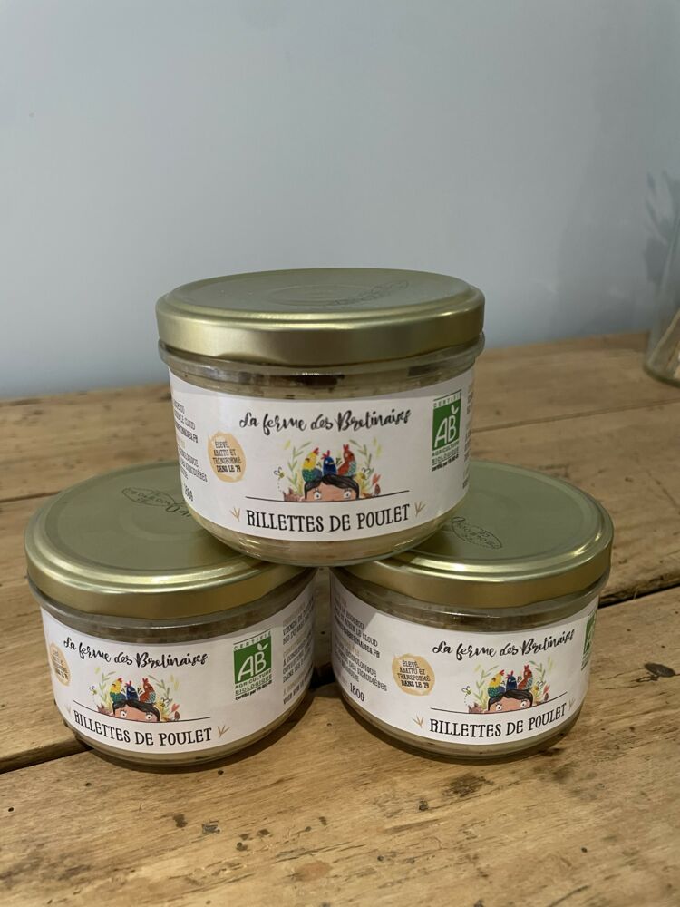 Conserve de rillette de poulets