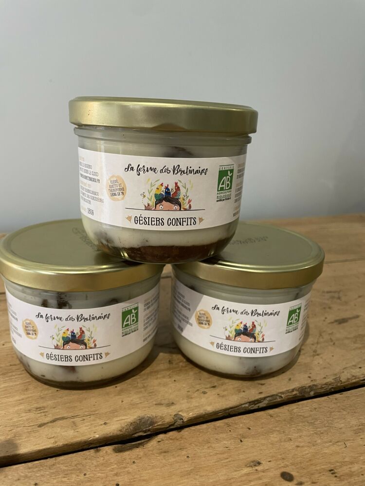 Conserve de gésiers confits